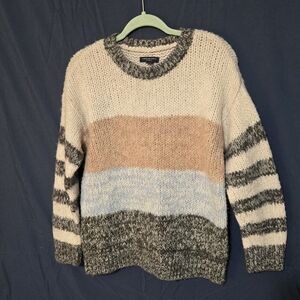 American Eagle Women's Jegging Fit Wool Blend Chunky Striped Sweater Size M